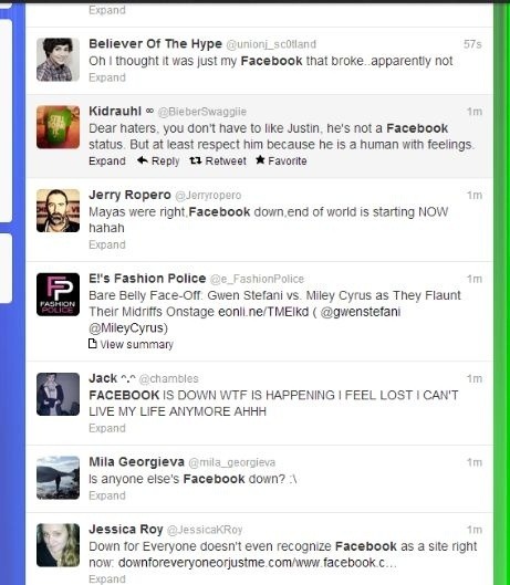 Facebook padol