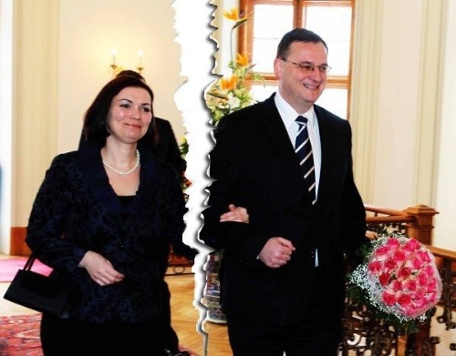 Bývalý premiér Nečas a jeho bývalá žena Radka