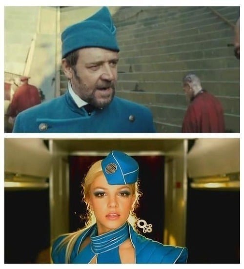 Russell Crowe a Britney