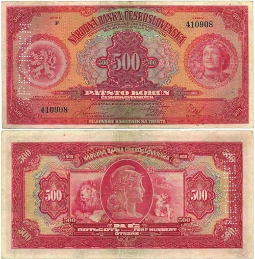 500 Kč/500 korún československých