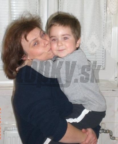 Matka Renáta s nebohým Miškom.