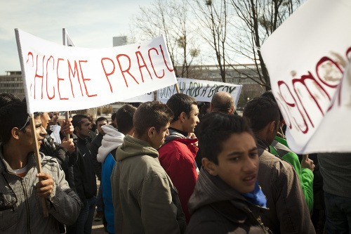 Protest Rómov v Bratislave