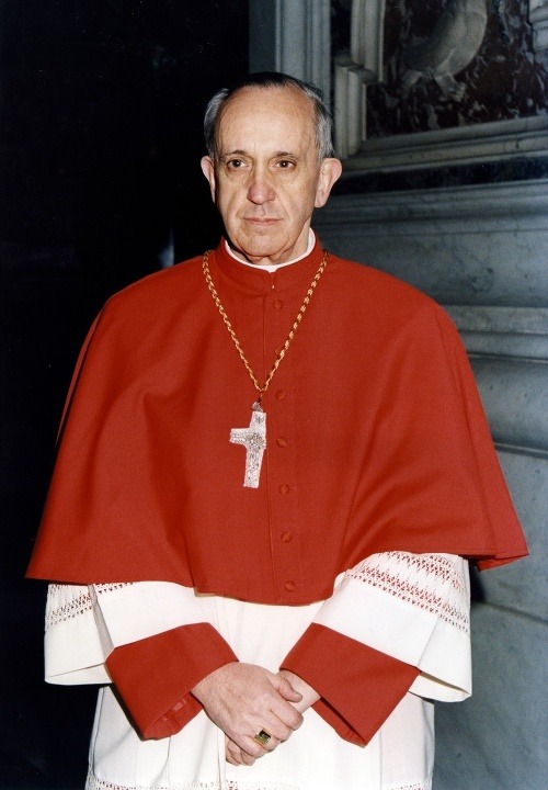 Bergoglio na návšteve Vatikánu v roku 2001.