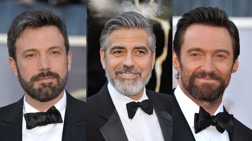 Ben Affleck, George Clooney a Hugh Jackman podľahli trendu zarastených brád.