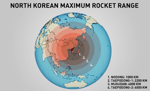 Maximálny dosah rakiet podľa Russia Today.