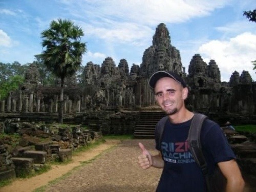V Kambodži pri chrámovom komplexe Angkór Vat
