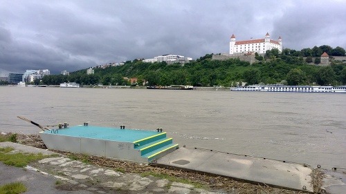 Hladina Dunaja v Bratislave
