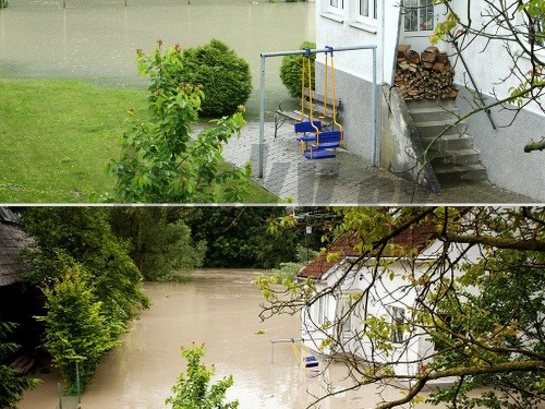 Zaplavený dom na Devíne,