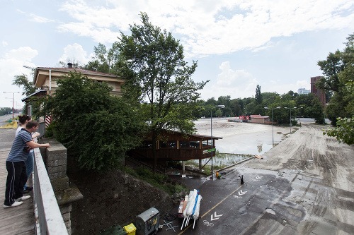 Bratislava po povodni.