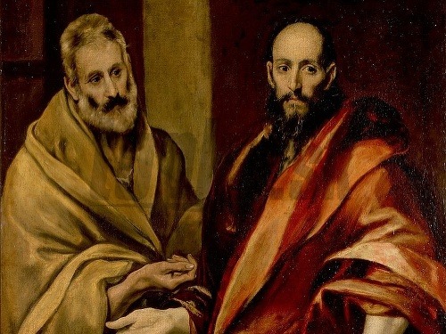 Malba zo 16.storocia - sv.Peter a sv.Pavol