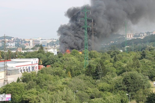 Požiar v Bratislave -