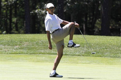 Prezident Barack Obama trávi