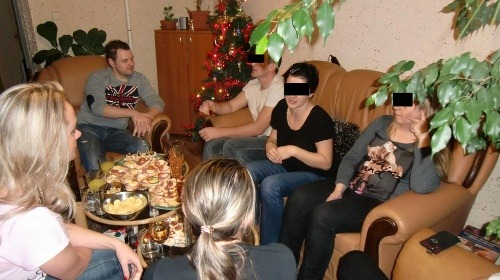 Monika na silvestrovskej párty