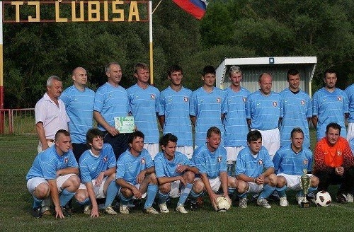 Marekov futbalový tím TJ Ľubiša.