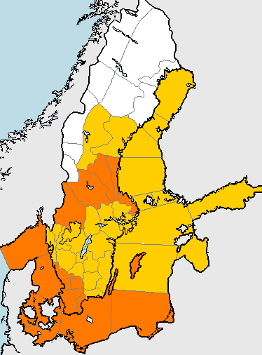 Tretí najvyšší stupeň výstrahy zatiaľ vo Švédsku nepadol.