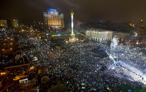 Silvester 2013 na Ukrajine