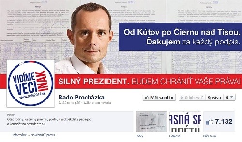 Prezidentská kampaň na Facebooku: