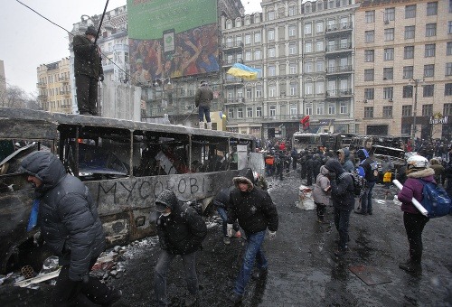 Protesty v Kyjeve si