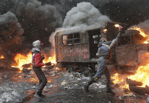 Protesty na Ukrajine sa