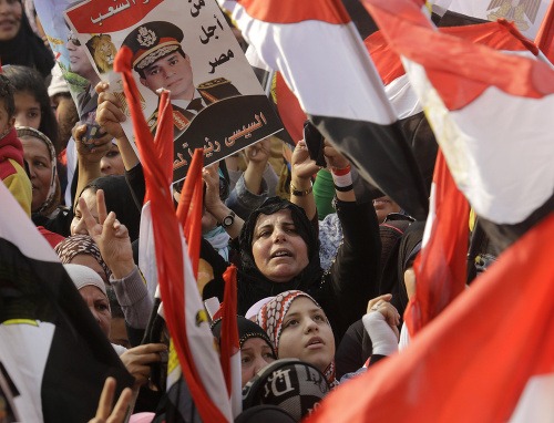 Demonštrácie v Egypte