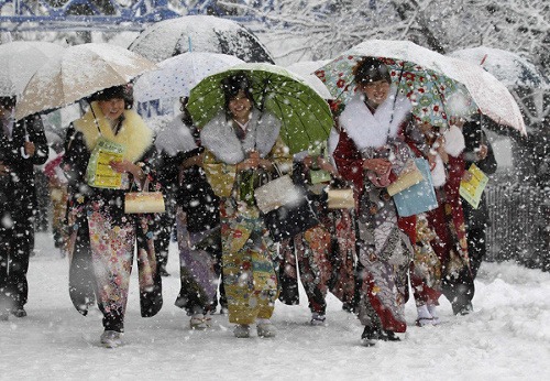 Peklo v Japonsku: Snehová