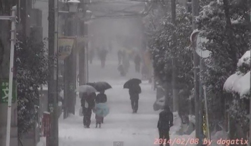 Peklo v Japonsku: Snehová