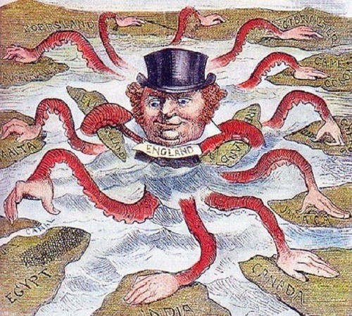 Karikatúra rozmáhajúcej sa chobotnice je známa aj z iných príkladov