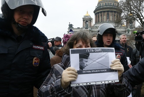 Demonštrácie proti ruskej intervencii
