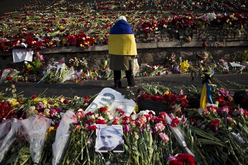 Žena zahalená v ukrajinskej