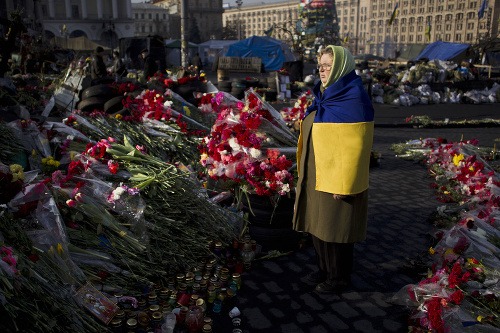 Žena zahalená v ukrajinskej