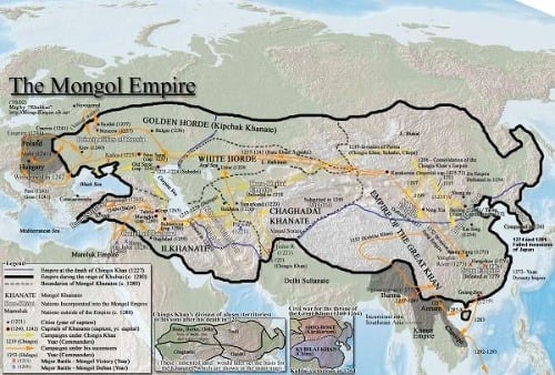 Mongolská ríša siahala až po vtedajšie Uhorsko