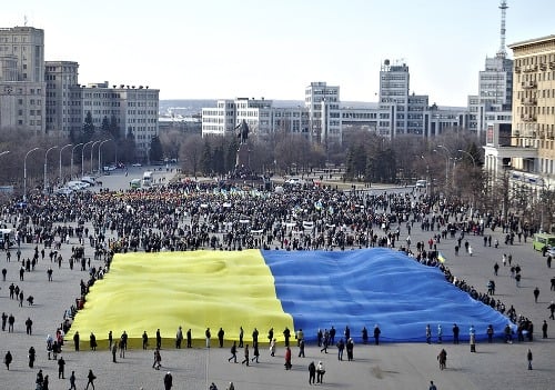 Proukrajinské protesty v Charkove