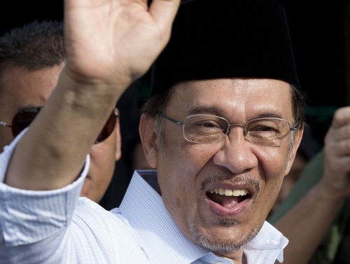 Malajzijský opozičný vodca Anwar Ibrahim