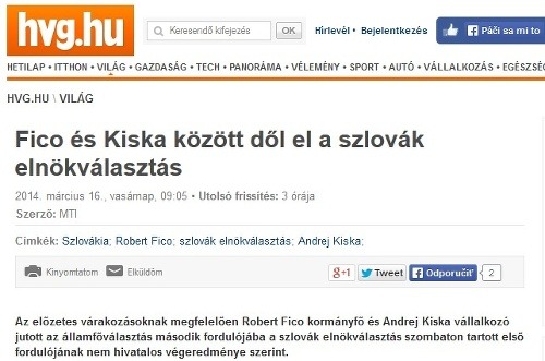 Heti Világgazdaság - Rozhodne sa medzi Ficom a Kiskom
