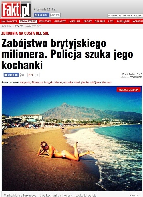 Poľsko - Vražda britského milionára. Polícia hľadá jeho milenku