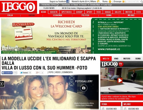 Taliansko - Modelka vraždila a ušla z vily bývalého priateľa na jeho Hummeri