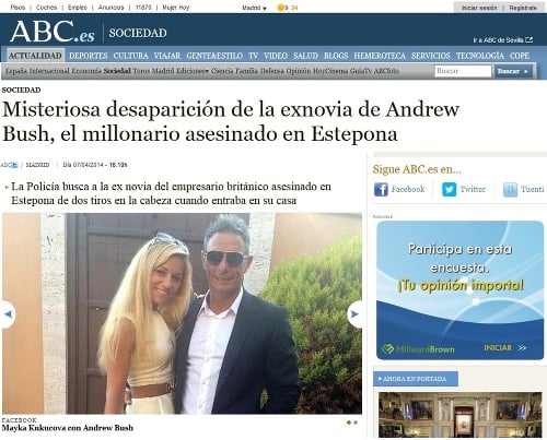 Španielsko - Záhadné zmiznutie expriateľky Andrewa Busha, milionár zavraždený v Estepone