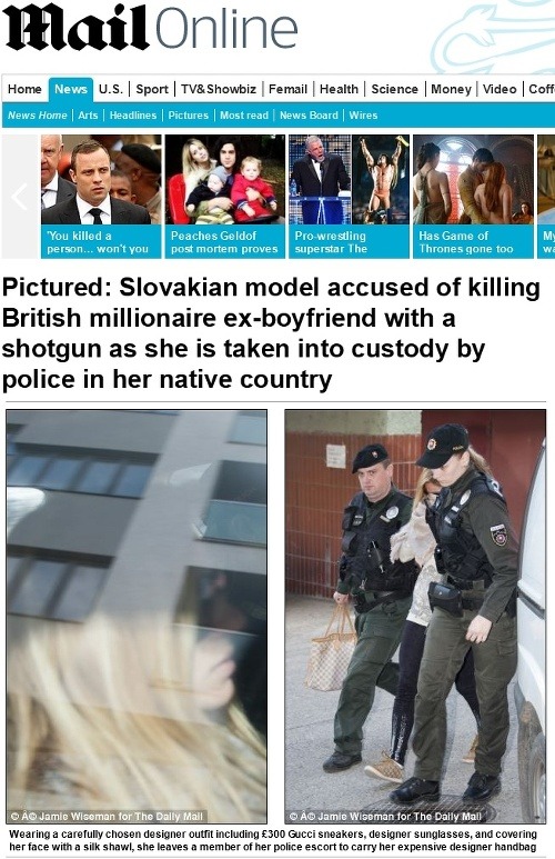 Fotografie zadržanej Slovenky zverejnil britský denník Daily Mail.
