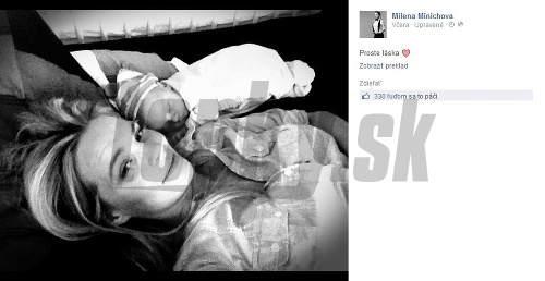 Milena Minichová sa na sociálnej sieti Facebook pochválila so svojim drobcom. 