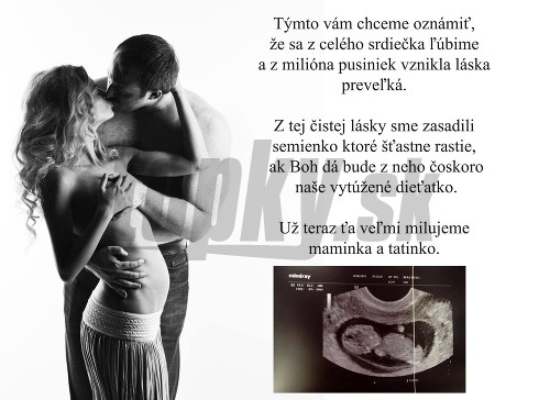 Klaudia Chlustinová a jej partner Jiří spolu čakajú prvé dieťa. 