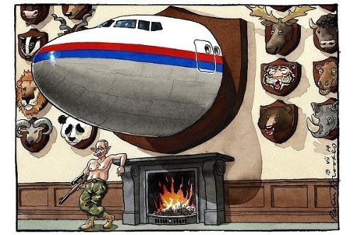 Karikatúra Vladimira Putina