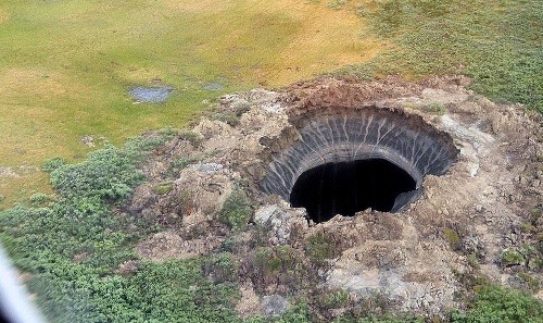 Prvý kráter na poloostrove Jamal
