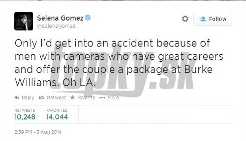 Selena Gomez mala autonehodu:
