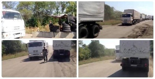 Ruský konvoj na Ukrajine
