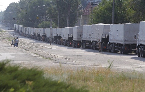 Ruské kamióny z Luhanska