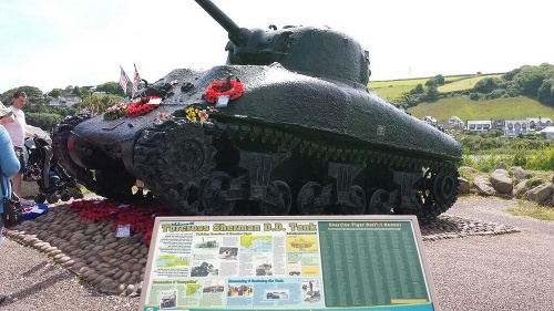 Tank Sherman pripomína obete cvičnej operácie Tiger