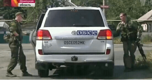 Autá so symbolmi OBSE