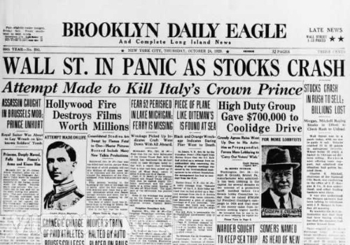 O panike na Wall Street informovali všetky americké médiá 