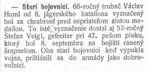 Slovenský denník, 22. 10. 1914