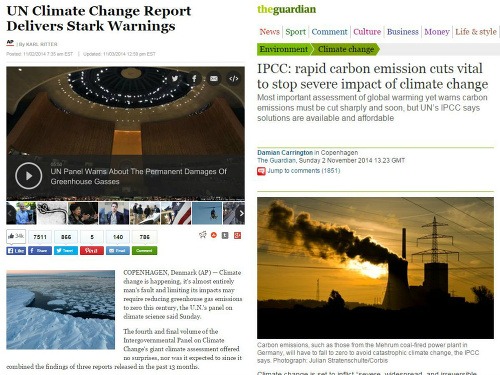 O správe IPCC písali